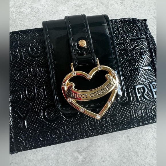 Juicy Couture Handbags - Juicy Couture Block Licorice My Heart Will Go On Tab Elongated CC Wallet NWT